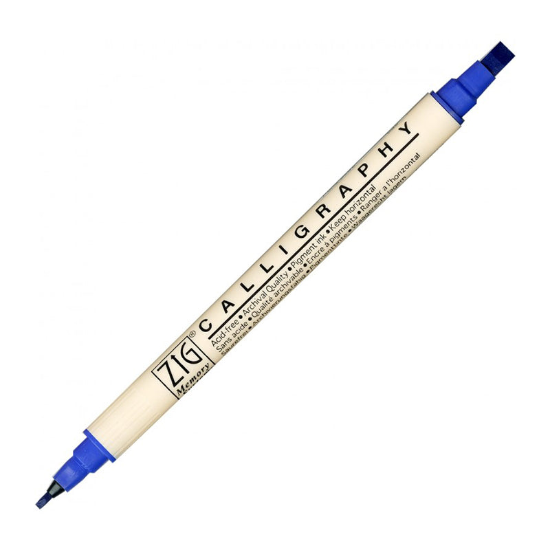 ZIG MS Calligraphy Twin Tip Marker 030 Pure Blue Default Title