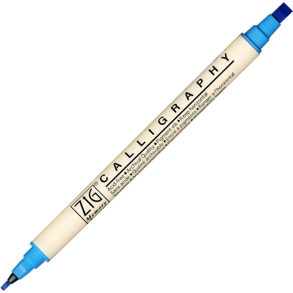 ZIG MS Calligraphy Twin Tip Marker 031 Baby Blue Default Title