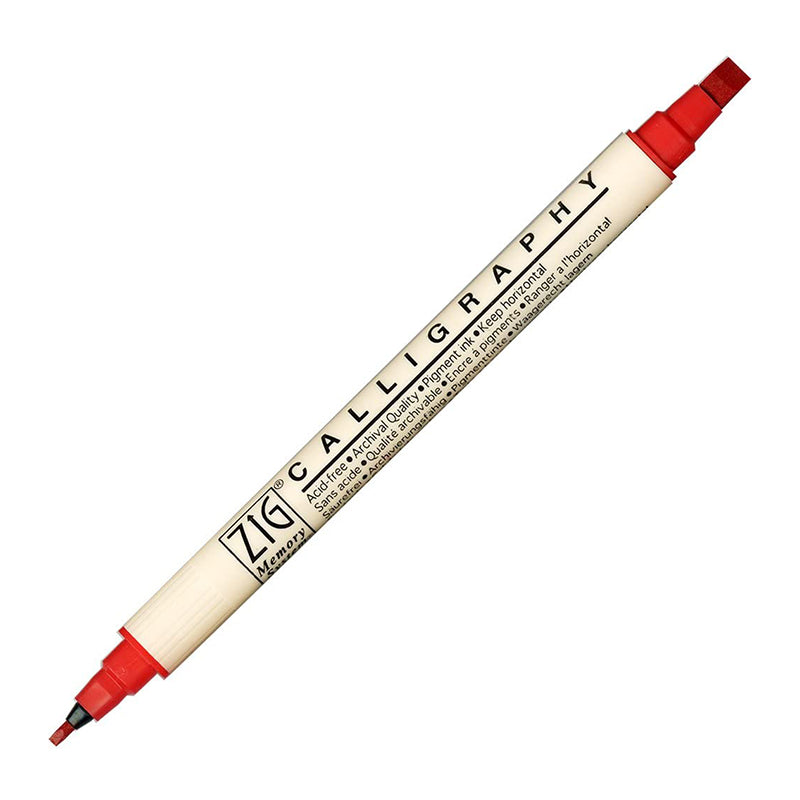 ZIG MS Calligraphy Twin Tip Marker 020 Pure Red Default Title