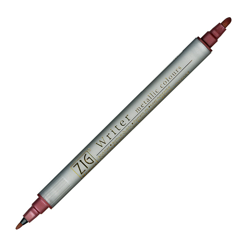 ZIG MS Writer Twin Tip Marker Metallic 126 Red Default Title