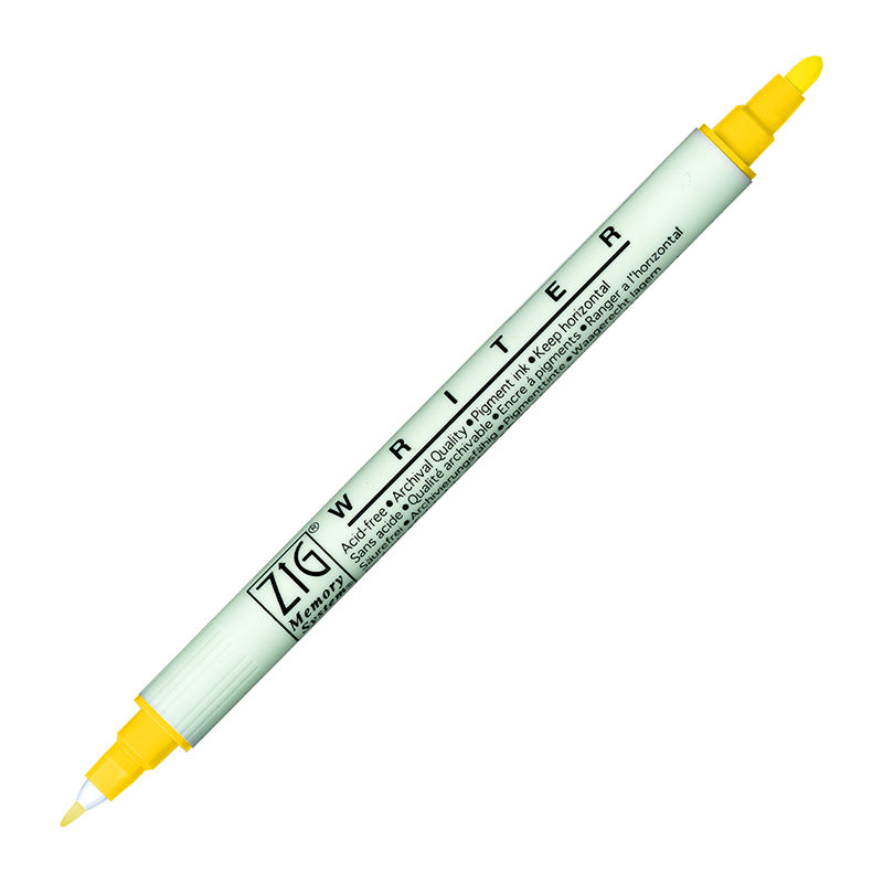 ZIG MS Writer Twin Tip Marker 050 Pure Yellow Default Title