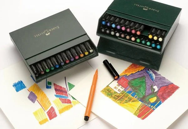 FABER-CASTELL PITT Artist Pen Studio Box with 24 Colours