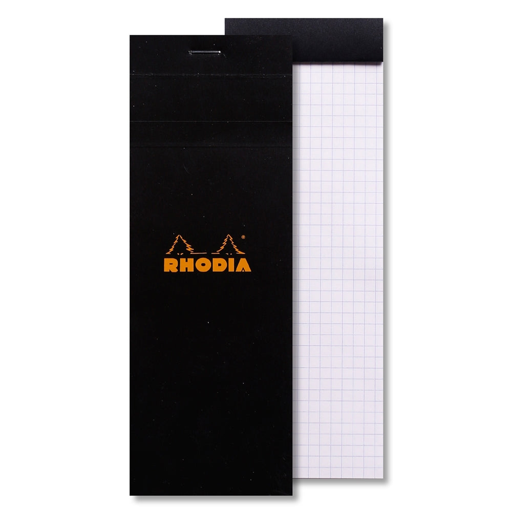 RHODIA Basics No.8 74x210mm 5x5 Sq hsp Black Default Title