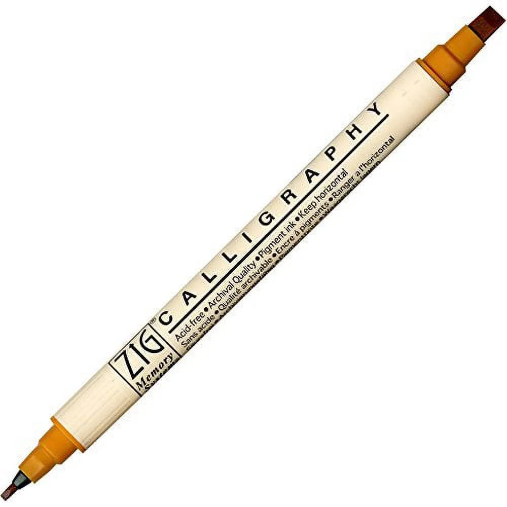 ZIG MS Fine & Chisel Marker 061 Wheat