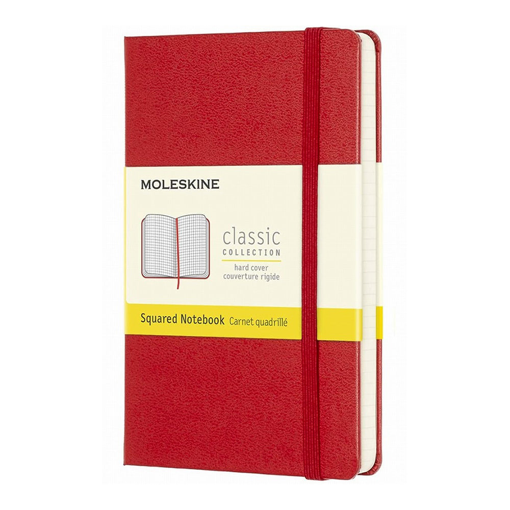 MOLESKINE Classic Pocket Squared Hard Red