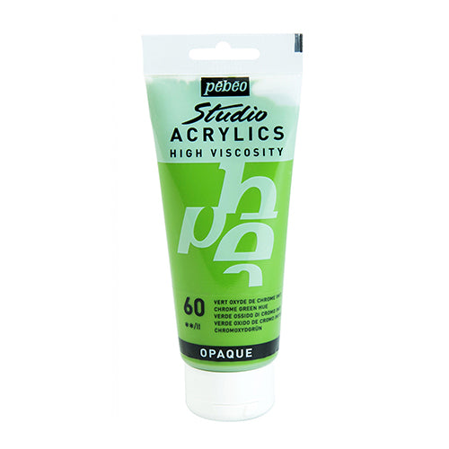 PEBEO Studio Acrylics High Viscosity 100ml Chrome Green Hue