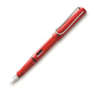 LAMY Safari Shiny Red 016 Fountain Pen-Extra Fine