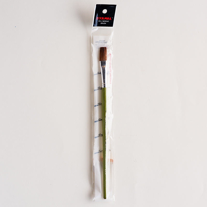 SYAMAL Brush 665F Watercolour Pony Hair Flat-8