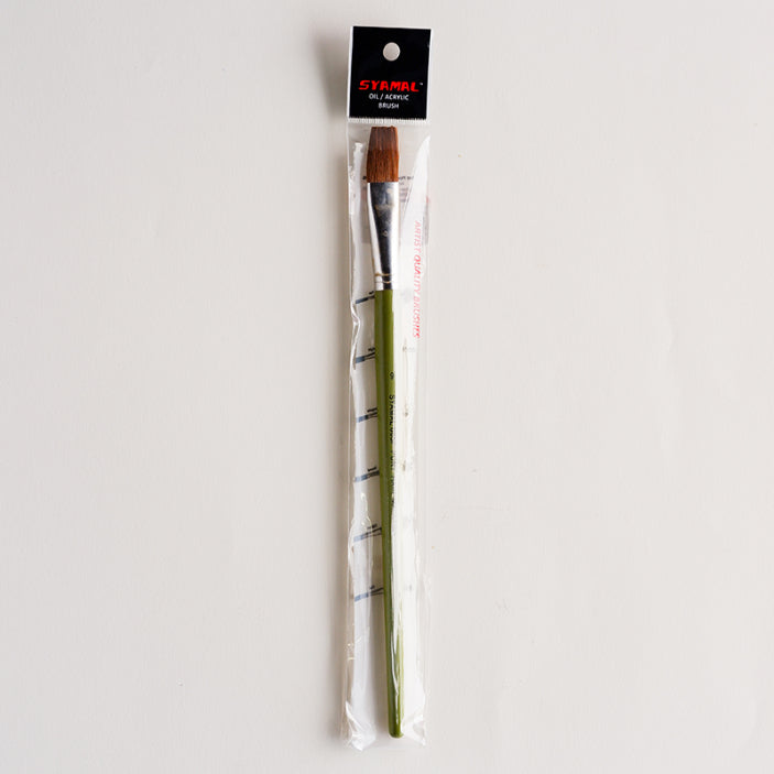 SYAMAL Brush 665F Watercolour Pony Hair Flat-9