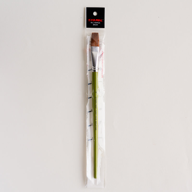 SYAMAL Brush 665F Watercolour Pony Hair Flat-10