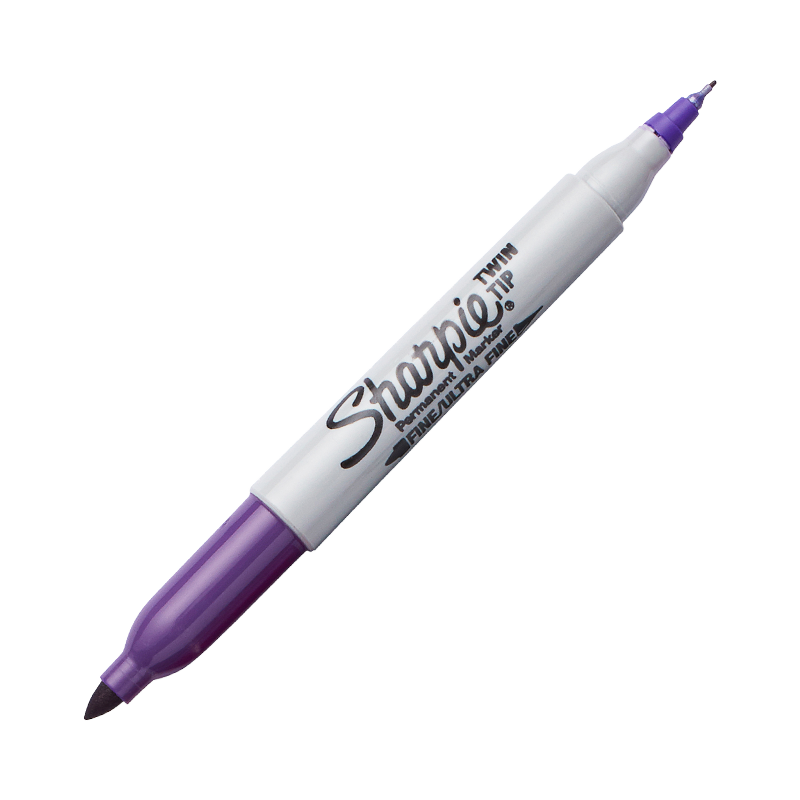 SHARPIE Twin Tip Marker-Purple