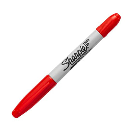 SHARPIE Twin Tip Marker-Red