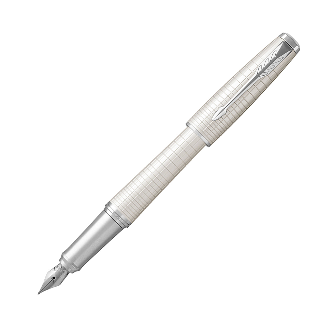 PARKER Urban Premium Pearl Metal Chiselled with Chrome Trim Fountain Pen-Medium