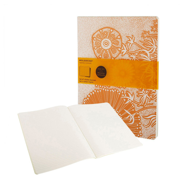 MOLESKINE Cover Art Journal XL Ruled Flower Fantas