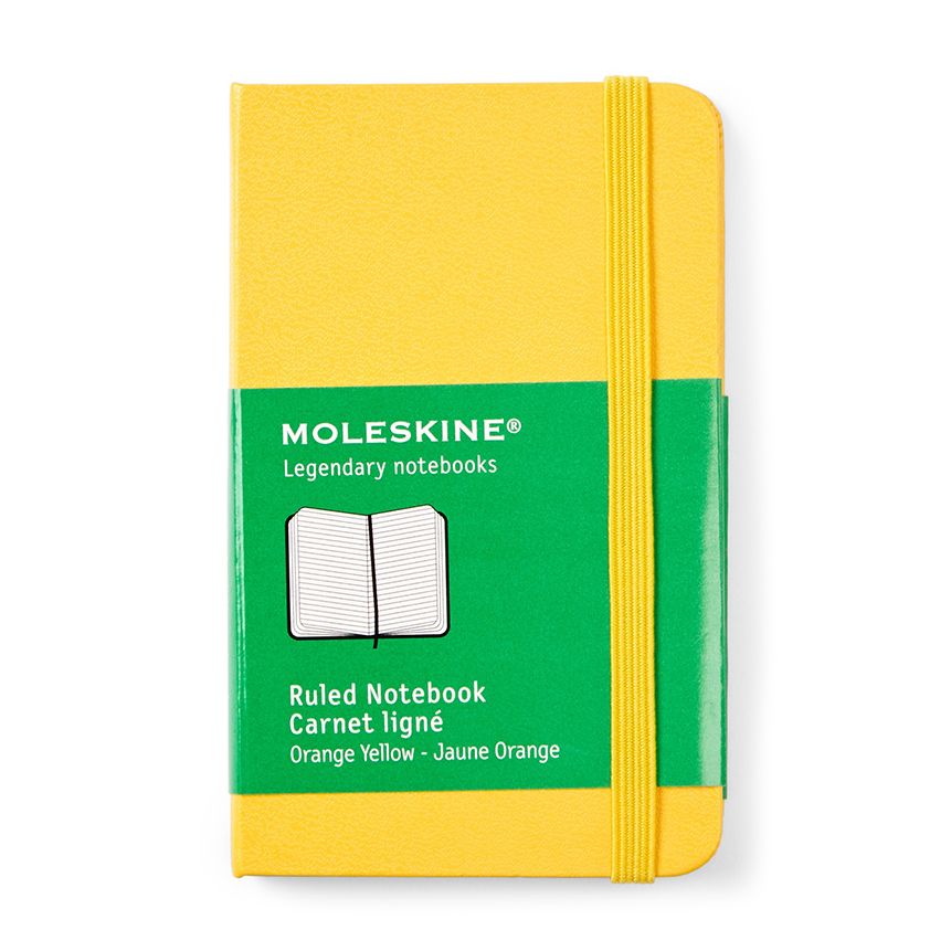 MOLESKINE Colored XS Ruled Hard Orange Yellow