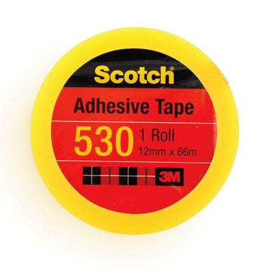 3M Scotch Adhesive Tape 530 12mmx66M 3in Core Default Title