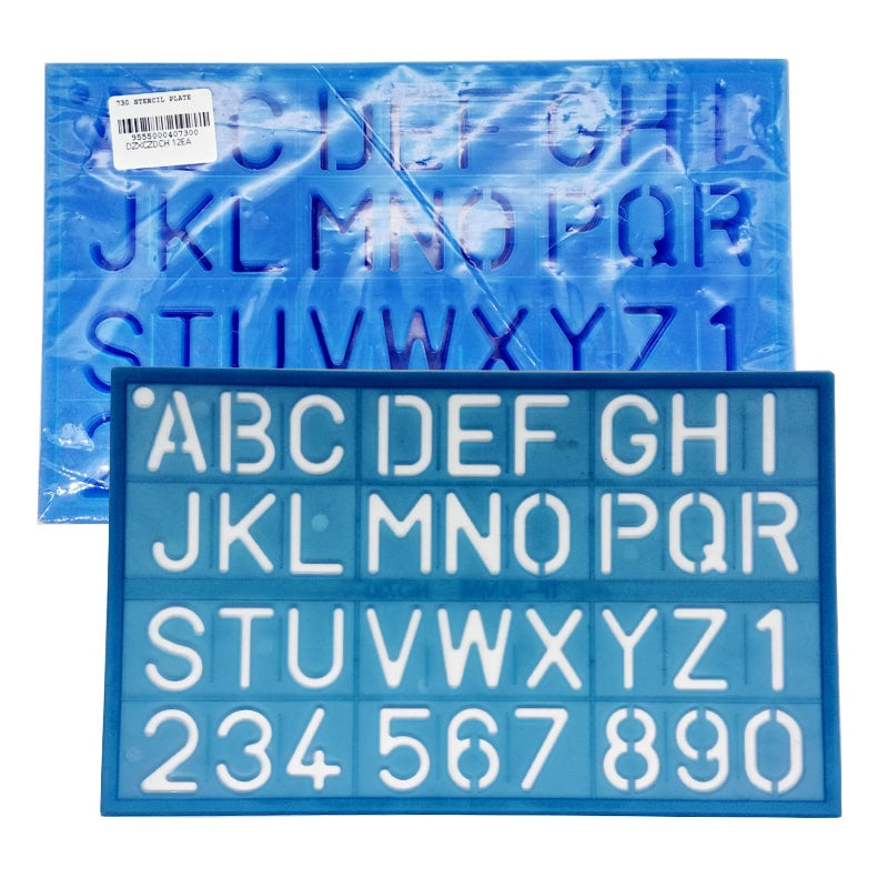 Lettering Stencil 730 30mm Block Letters