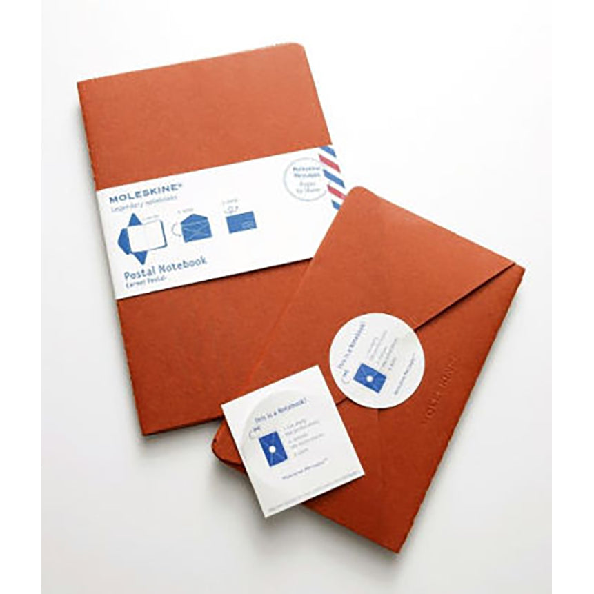 MOLESKINE Postal Notebook L Red