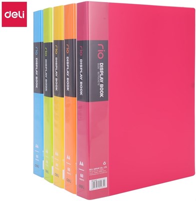 DELI rio & vivid Display Book E5035 A4 60 Pockets