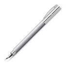 FABER-CASTELL DESIGN Ambition Stainless Steel Fountain Pen-Medium Default Title