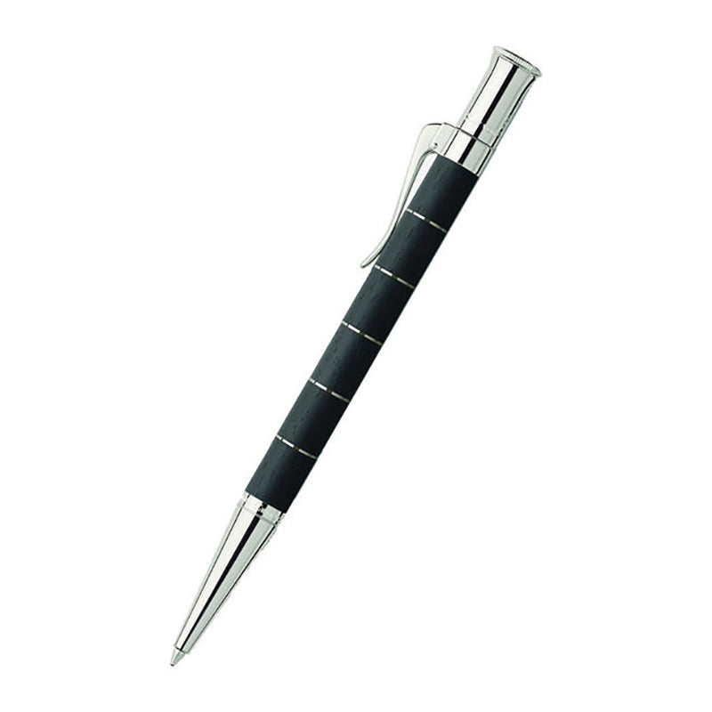 GRAF VON FABER CASTELL Anello Ebony Platinum Ball Pen
