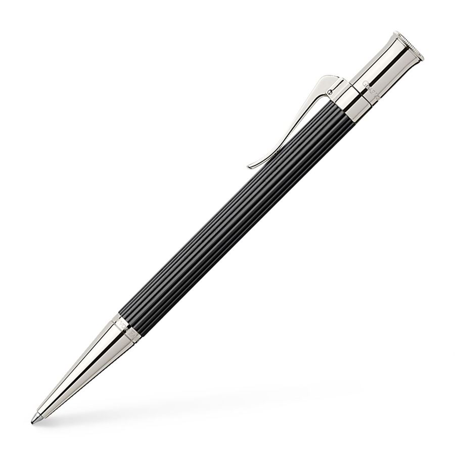 GRAF VON FABER CASTELL Classic Ebony/Platinum Ball Pen