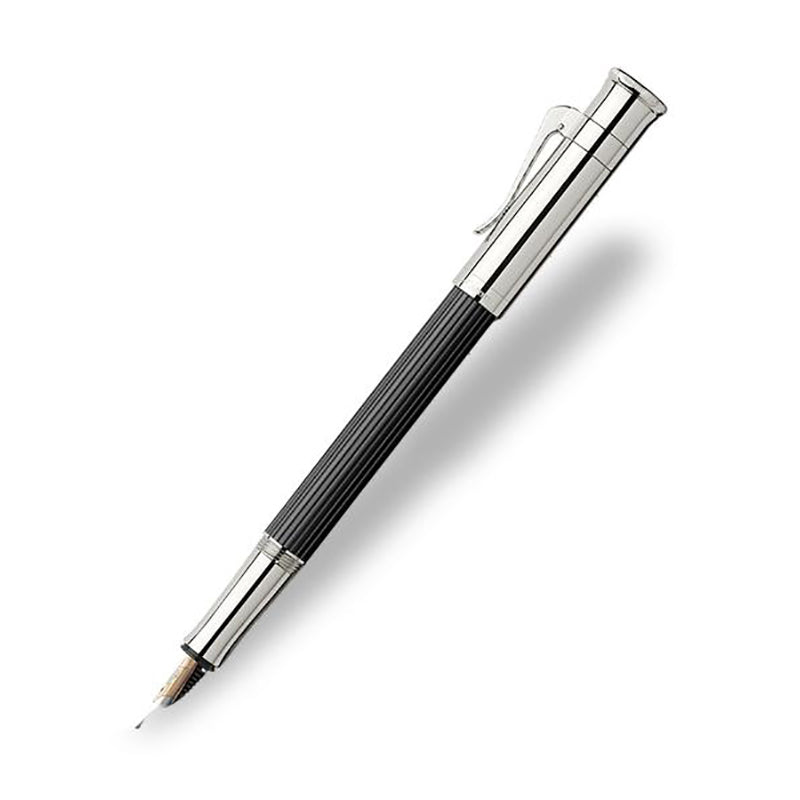 GRAF VON FABER CASTELL Classic Ebony/Platinum Fountain Pen-Medium