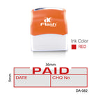 AE Stock Stamp DA-082N Paid W/Box Date&Cheque Default Title