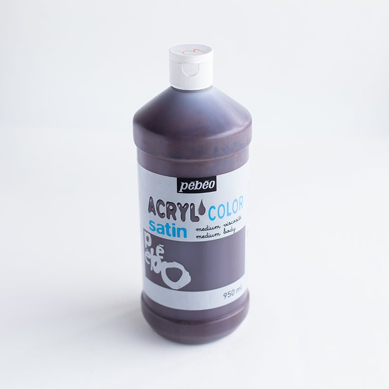PEBEO acrylcolor Satin 950Ml #19 Raw Umber