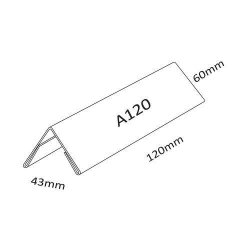 Card Stand A-Shaped 120mm (2MMx120x45x60)