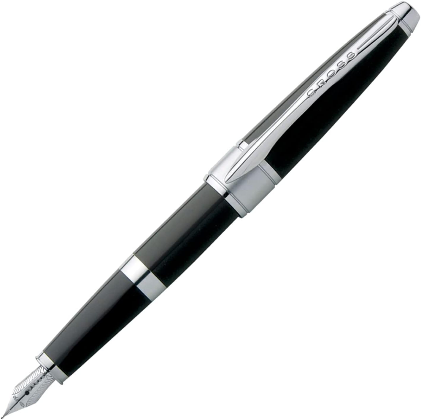CROSS Apogee Black Lacquer Fountain Pen-M