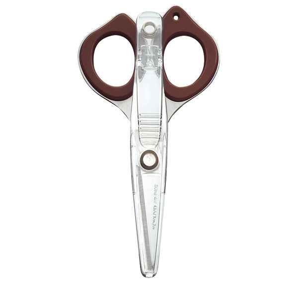 KOKUYO Clippy Scissors P400 Brown Default Title