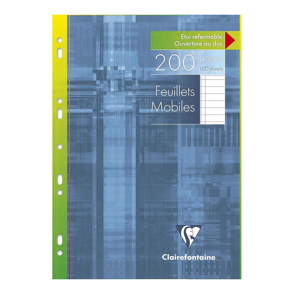 CLAIREFONTAINE Folder of 100 Single Sheets 21x29.7cm Lined+Mrg
