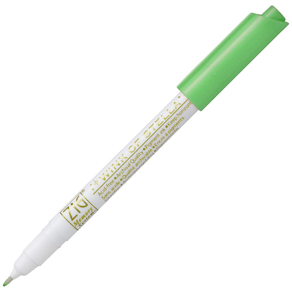 ZIG Wink Of Stella Pen 0.8mm 040 Glitter Green