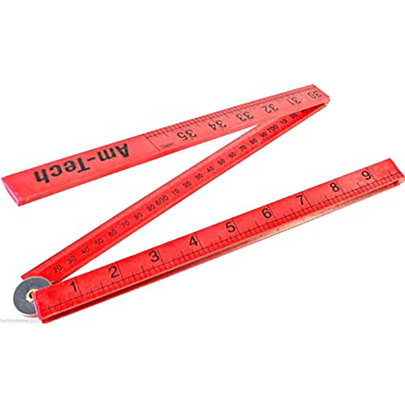 DELI Plastic Folding Ruler E6224 35mm