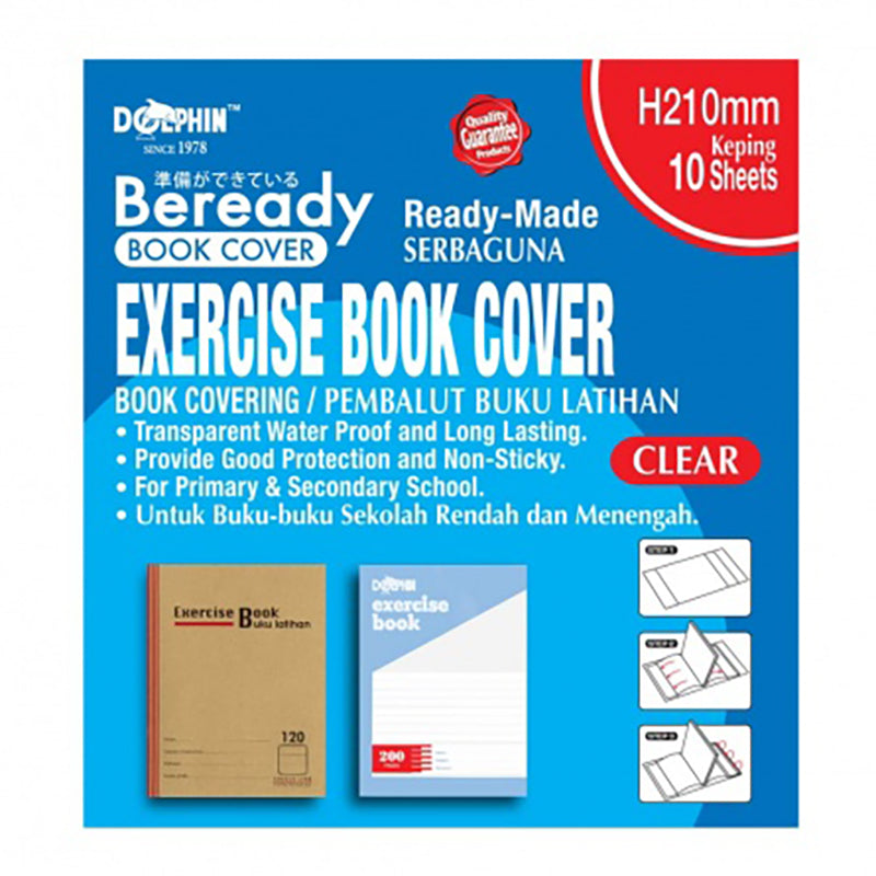 DOLPHIN Beready Book Cover CS-110099 Clear Exe10s