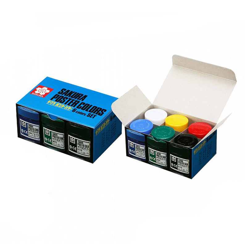 SAKURA Poster Colors 30ml 6 Col Set OLD