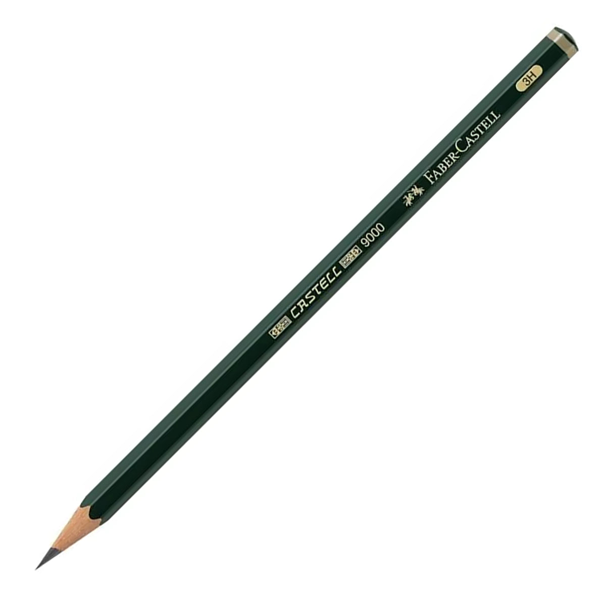FABER-CASTELL Castell 9000 Graphite Pencil 117113 3H 1s