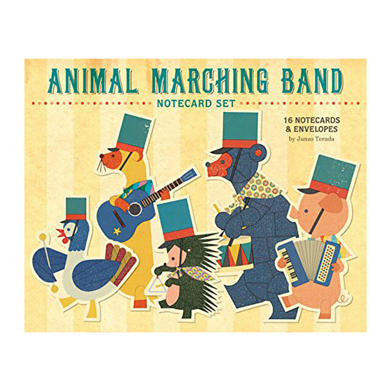 Animal Marching Band Notecard Set