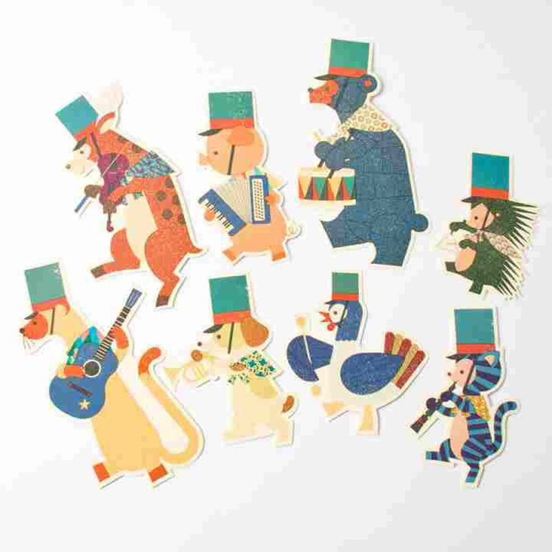 Animal Marching Band Notecard Set