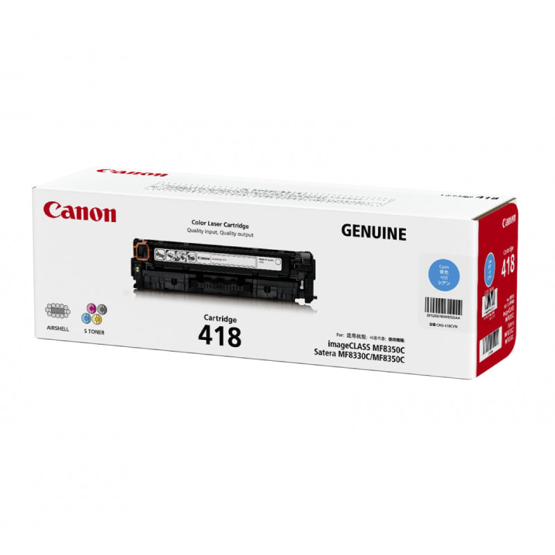 CANON Toner Cartridge 418 Cyan Default Title