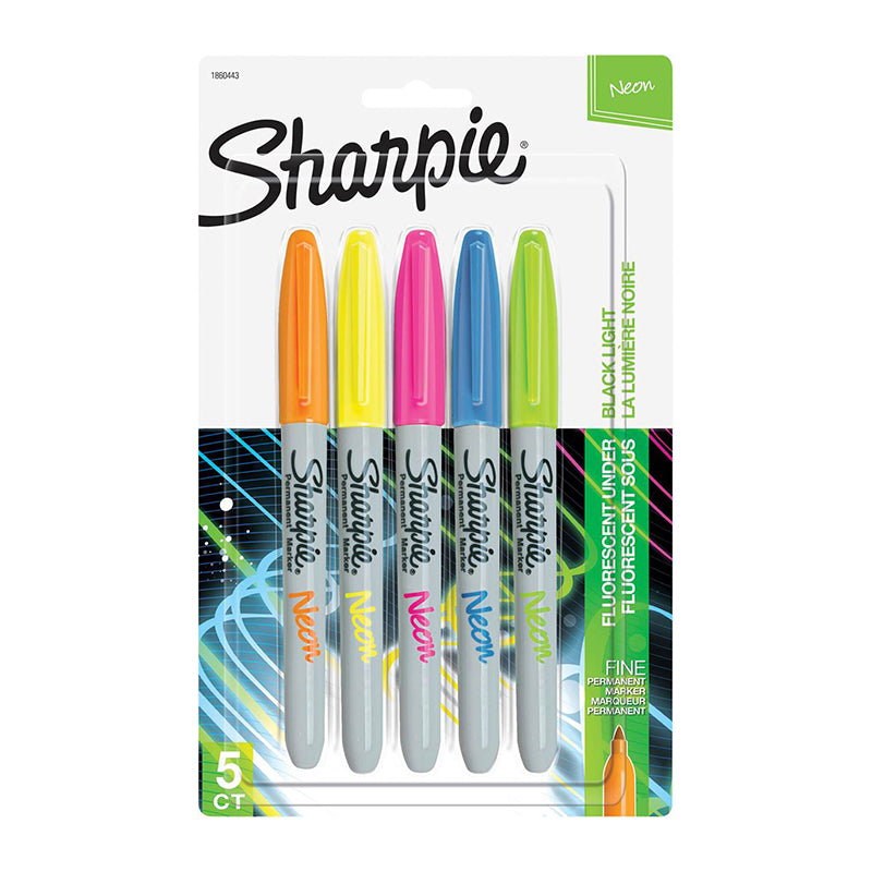 SHARPIE Fine Marker-Color Burst Set:NEON Asst 5s