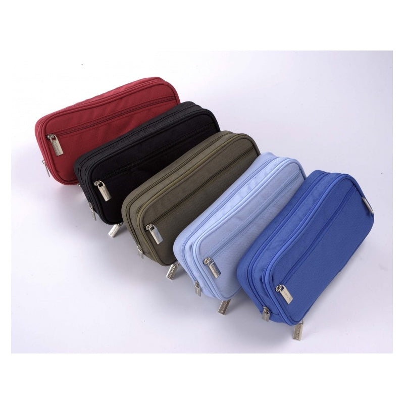 KOKUYO Pen Case 2 Pocket Blue Default Title