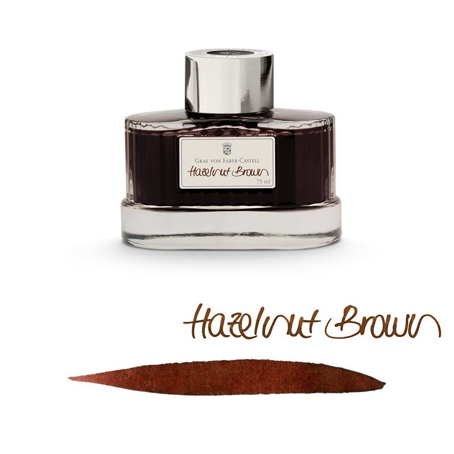 GRAF VON FABER CASTELL Ink Bottle 75ml Hazelnut Brown