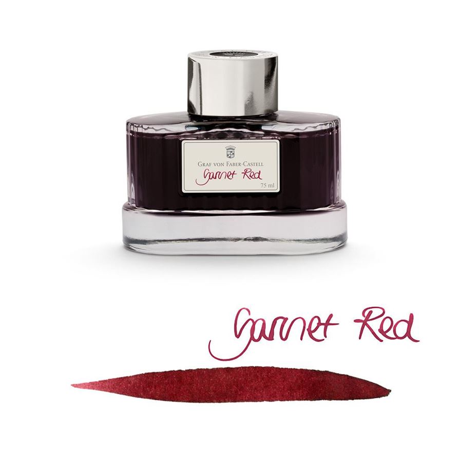 GRAF VON FABER CASTELL Ink Bottle 75ml Garnet Red
