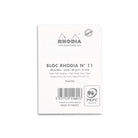 RHODIA Basics No.11 A7 74x105mm Lined hsp White Default Title