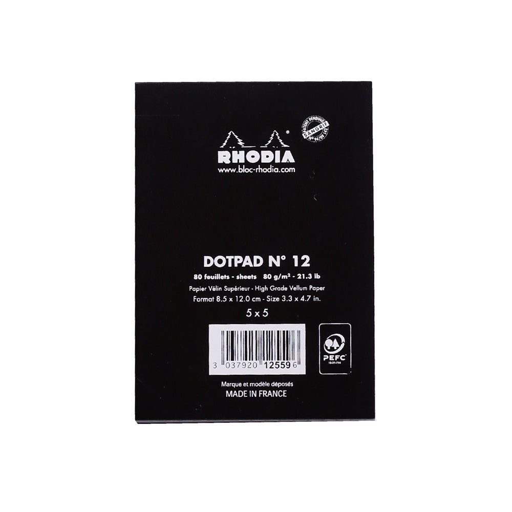 RHODIA Basics dotpad No.12 85x120mm hsp Black Default Title