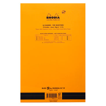 RHODIA Basics Le R No.19 A4+210x318mm Lined Orange