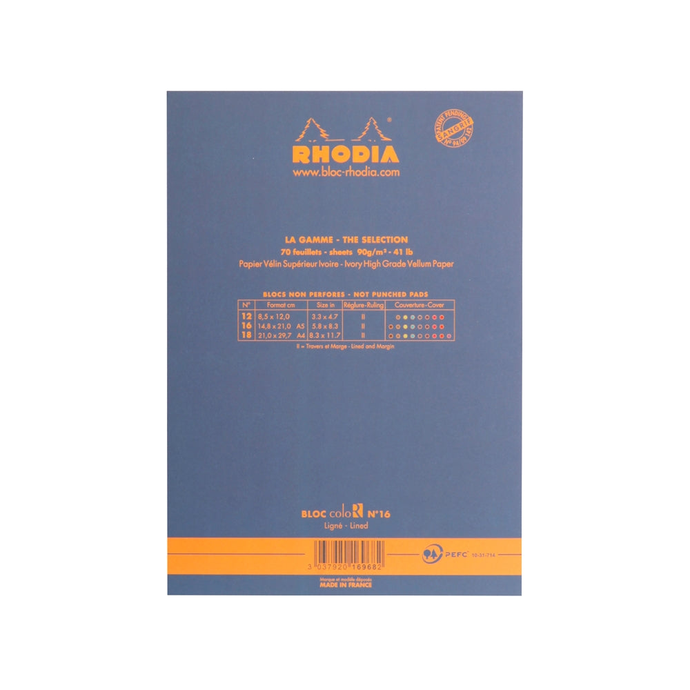 RHODIA Basics coloR No.16 148x210mm Lined Sapphire Default Title