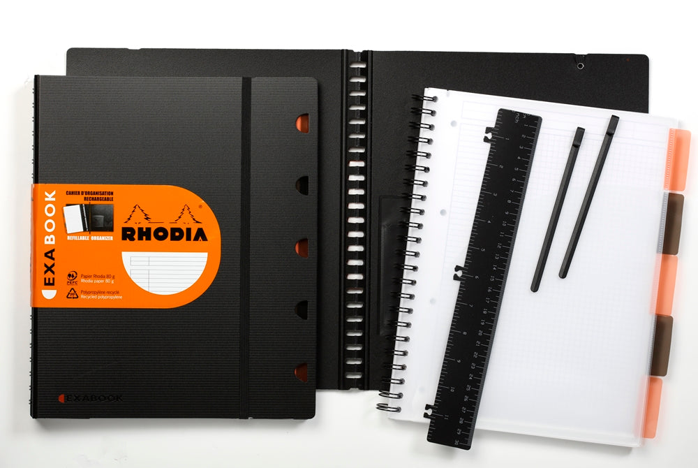 RHODIActive Exabook A4+ 225x297mm 5x5 Sq Black Default Title